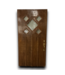 54629 40 X 80 Dark Brown Top Half Light Entry Door