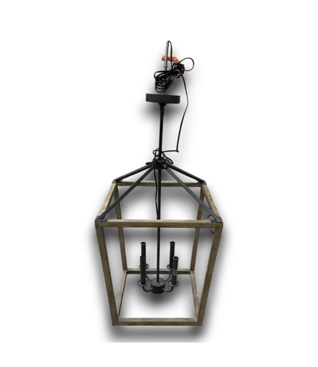 54633 Weathered Oak 4-light Chandelier