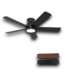 54645 Black 5-blade Ceiling Fan With Led 52"