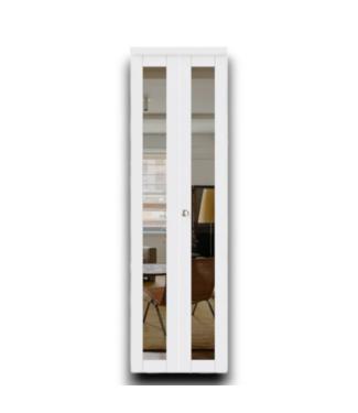 54648 24x80 White Full Mirror Bifold Door