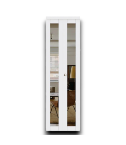 54648 24x80 White Full Mirror Bifold Door