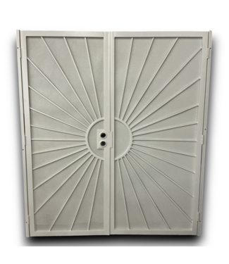 54653 70 X 80 French Style White Decorative Storm Door