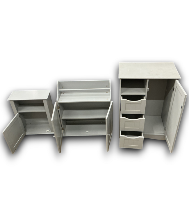 54662 Slate 3-piece Wall Cabinet Set