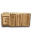 53731 Natural Rustic Cabinet Set of 3pcs