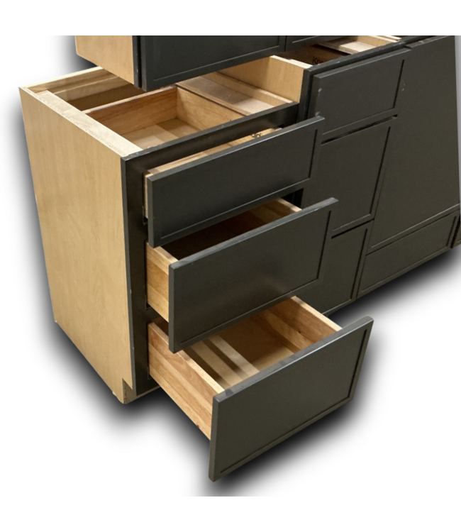 54547 Truffle Brown Cabinet Set Of 10-pcs