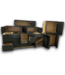 54547 Truffle Brown Cabinet Set Of 10-pcs