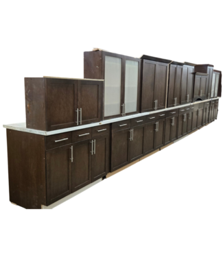 52613 Jacobean Cabinet Set of 18pcs