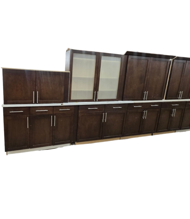 52613 Jacobean Cabinet Set of 18pcs