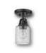 50073 Black 1-Light Semi-Flush Mount Light