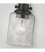 50073 Black 1-Light Semi-Flush Mount Light