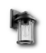 50673 12.5-in H Matte Black Outdoor Wall Light