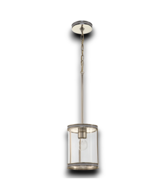 53929 Polished Nickel & Crystals 1-Light Mini Pendant Light