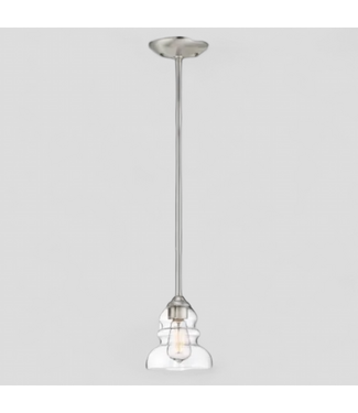 46800 Millennium Brighton Satin Nickel Pendant Light 6"
