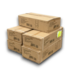 53625 White Wood Frame Outdoor Seats - 4 Chairs in 1 Box