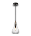 52697 Seeded Glass & Wood Hanging Pendant Light