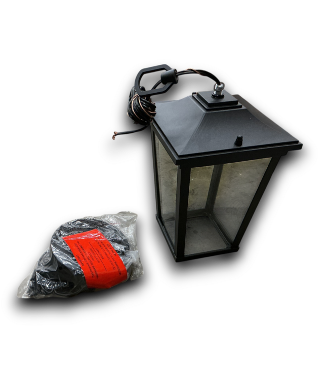 54623 Melanthius 1-light Clear Glass Mini Outdoor Pendant Light