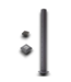 52128 Textured Black Aluminum Deck End Post 2.5"W