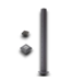 52130 Textured Black Aluminum Deck Bottom Stair Post 2.5"W