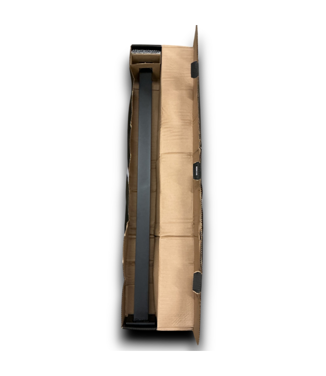 52130 Textured Black Aluminum Deck Bottom Stair Post 2.5"W