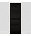 46189 Vantage Black Louvered Exterior Shutters (2-Pack)