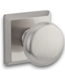 54357 Round Knob & Traditional Square Rose- Privacy