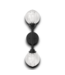 54193 Black 2-light Globes Wall Sconce