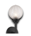 54193 Black 2-light Globes Wall Sconce