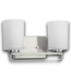 54222 Brushed Nickel 2-light Vanity Light