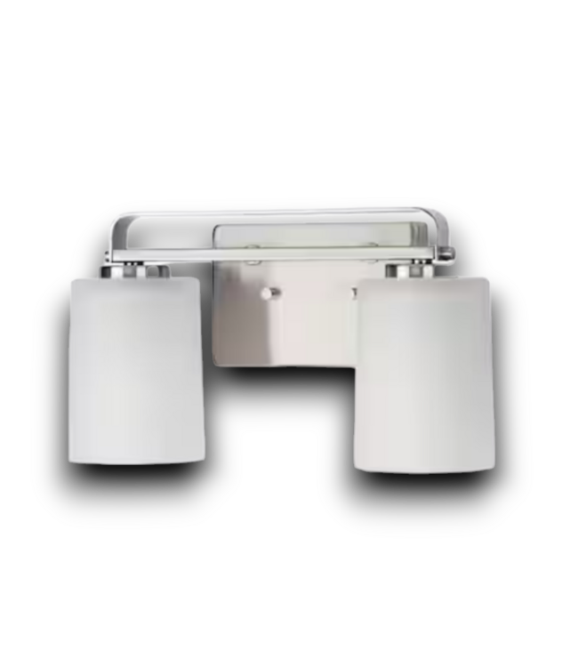 54222 Brushed Nickel 2-light Vanity Light