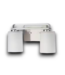 54222 Brushed Nickel 2-light Vanity Light