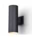 49237 Cascadia 2 -Light Matte Black Outdoor Wall Light
