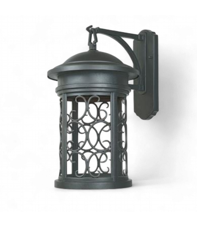 49593 Oil Rubbed Bronze One Light Wall Lantern 20"H