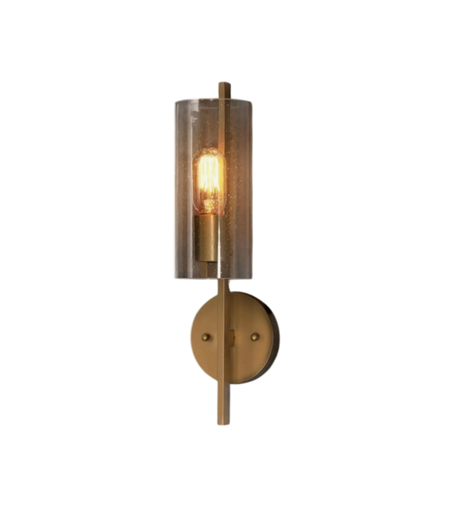 54343 Modern Cylinder Gold Wall Scone