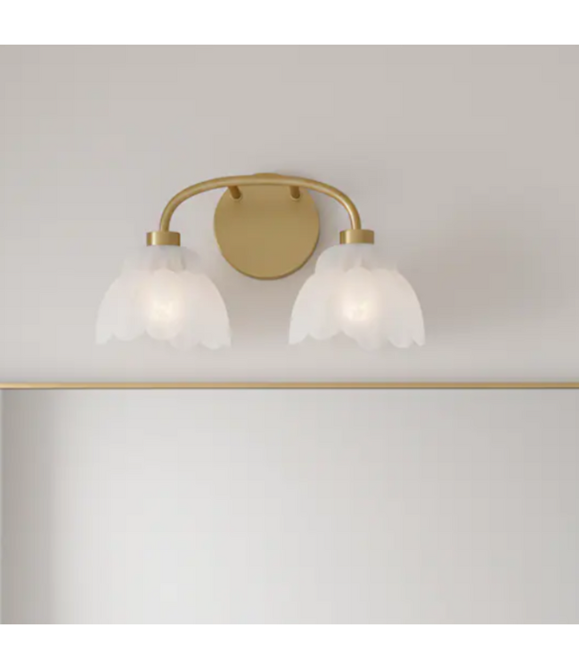 54201 Brushed Gold Traditional Vanity Light