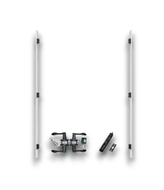 54154 Knock Down Door Frame With Black Hardware 72 X 80