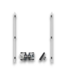54154 Knock Down Door Frame With Black Hardware 72 X 80
