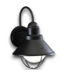 52634 1-Light Black Dark Sky Wall Light 12"