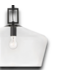 54218 Black 1-light Glass Dome Pendant Light