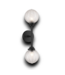 54233 2 Light Matte Black Wall Scone