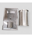 49433 Modern Brushed Nickel Wall Sconce 7-in W