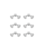 51268 White Flood Light Kit 6 Count