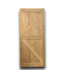 53114 Unfinished Knotty Pine K-Frame Barn Door 36" x 80"