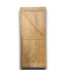 53114 Unfinished Knotty Pine K-Frame Barn Door 36" x 80"
