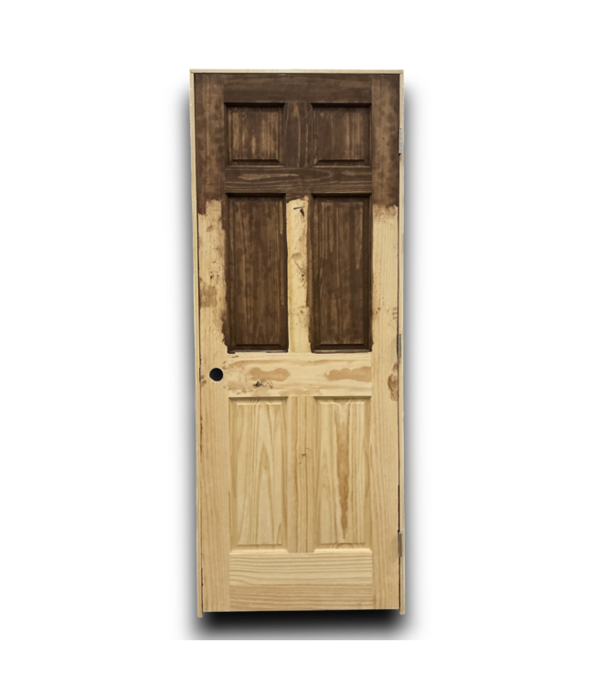 53915 Prehung Solid Natural Interior Door LH 30" x 80"