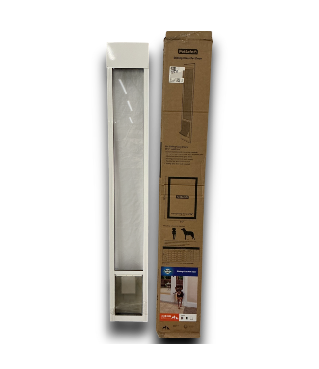 53919 White Aluminum Pet Door for Sliding Door