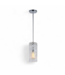 49624 Chrome Finish One Light Pendant Light 13"H