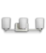 54223 Brushed Nickel 3-light Vanity Light