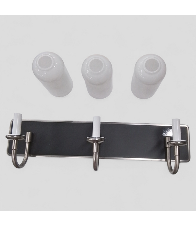 49558 Brushed Nickel 3 -light Vanity Light 24"w