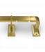 49738 Brushed Gold Curtain Rod W/finials