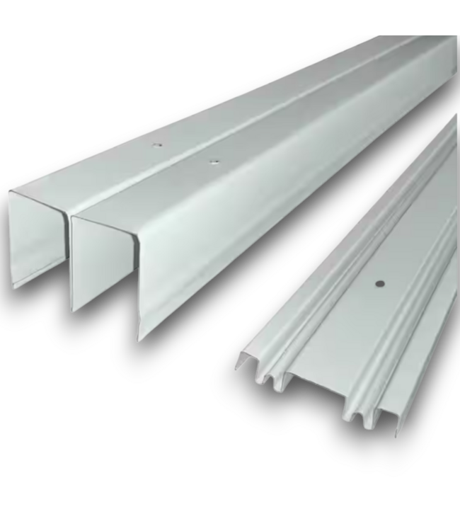 52277 Savoy White Mirrored Interior Sliding Closet Door 47" x 96"